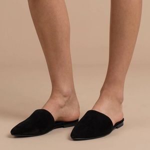 Madden Girl suede mules